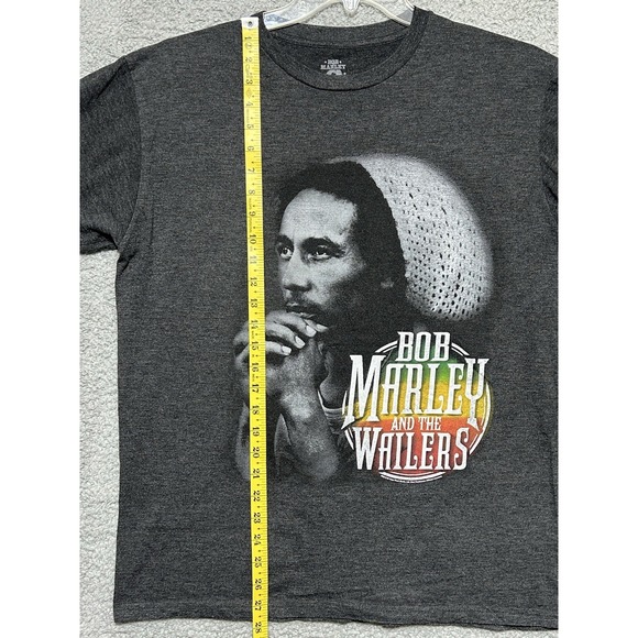 Bob Marley and The Wailers Gray Short Sleeve Shirt Size L Jamaica Collection - Picture 5 of 8